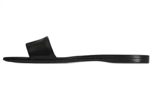 THE ROW Slide Slippers Women's Black