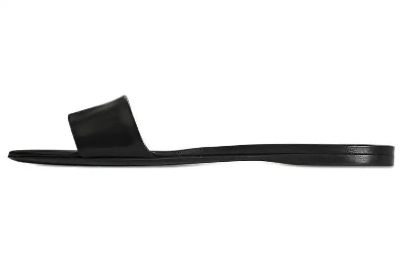 THE ROW Slide Slippers Women's Black