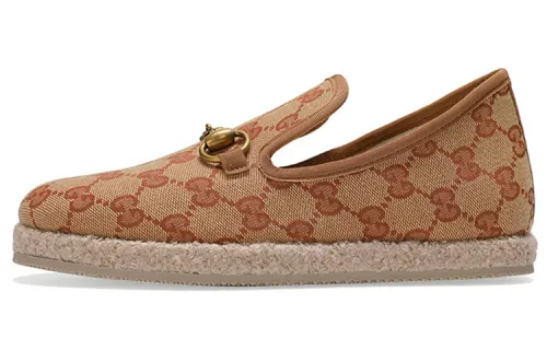 GUCCI Horsebit Casual Shoes Women's Brown