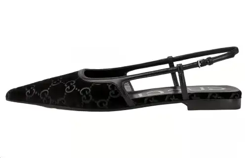 GUCCI Leather Women's Casual Shoes Women's Black