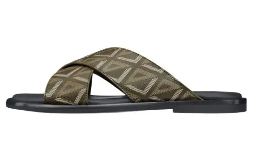 DIOR Alias Fashion Slippers Men's Khaki