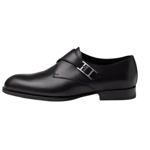 HERMES Joris Dress Shoes Men's Black