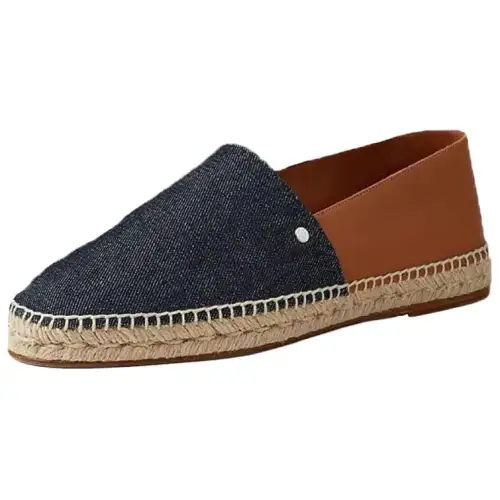 HERMES Joven Espadrilles Men's Black Brown