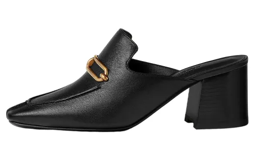 HERMES Gisele Stylish Sandal 6cm Men's Black