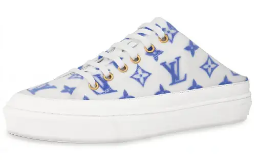 LOUIS VUITTON Stellar Closed Toe Slippers Women's Blue White