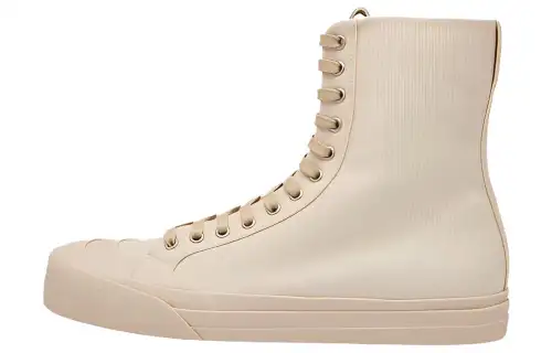 Bottega Veneta High top Skateboard Shoes Women's Beige