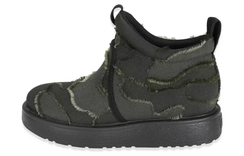 DIOR Nomad D Leather Ankle Boots Women's Green Camouflage