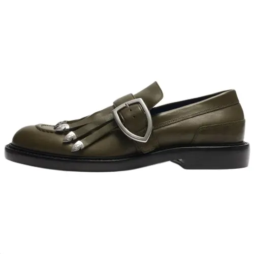 Burberry Cobble Loafers Men's Green