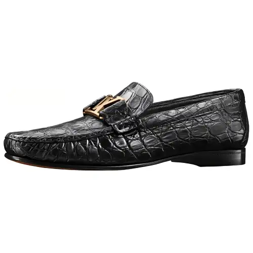 LOUIS VUITTON Montaigne Casual Shoes Men's Black