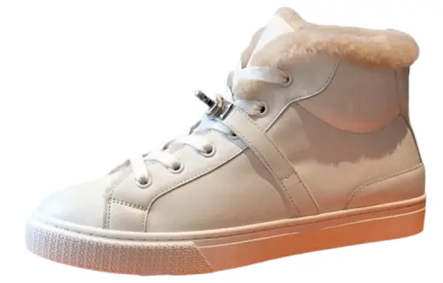 HERMES High top Skateboard Shoes Women's White