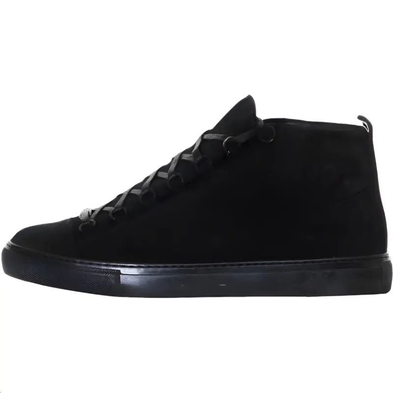 Balenciaga Arena Suede High top Skateboard Shoes Men's Black