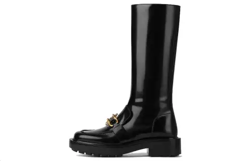Bottega Veneta Monsieur Knee high Boots 6CM Women's Black