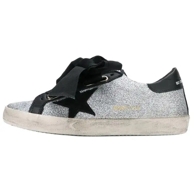 Golden Goose Super Star Skateboard Shoes Women's Gray Distressed