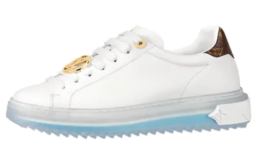 LOUIS VUITTON Time Out Sneakers 'White Blue Gold' Women's