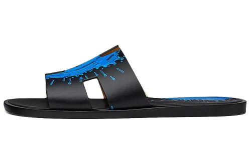 HERMES Stylish Sandal Men's Electric Blue