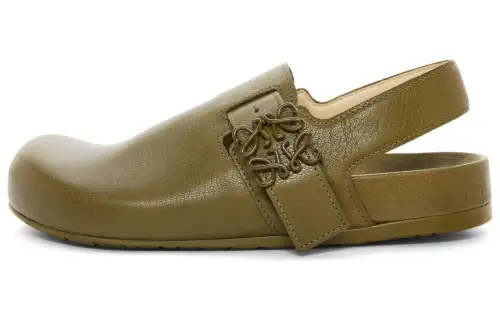 LOEWE Anagram Leather Men's Casual Shoes Men's Green