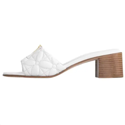LOUIS VUITTON Capri Quiet Slide Slippers Women's White