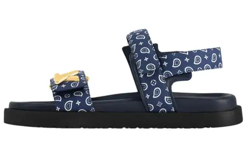 LOUIS VUITTON Sunset Beach Sandals Women's Blue