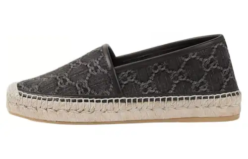GUCCI Fabric Espadrilles Women's Black