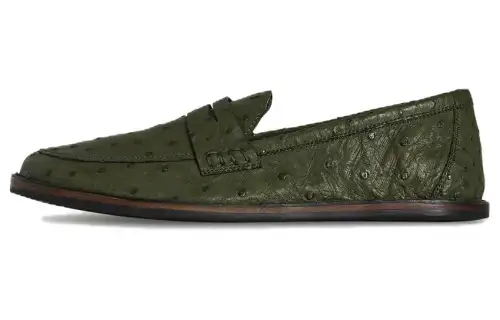 THE ROW Cary Leather Casual Shoes Men's Green