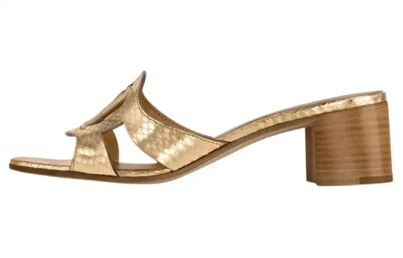 LOUIS VUITTON Isola Slide Slippers Women's Gold