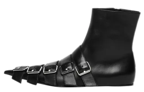 Balenciaga Ankle Boots Women's Mid Top Black