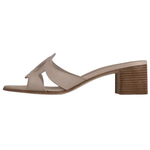 LOUIS VUITTON Isola Slide Slippers 4.5cm Women's Gray