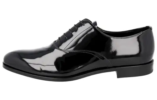 PRADA Dress Shoes Men's Low Top Black