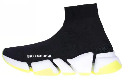 Balenciaga Speed 2.0 Slip on High top Sports Casual Shoes Women's Black