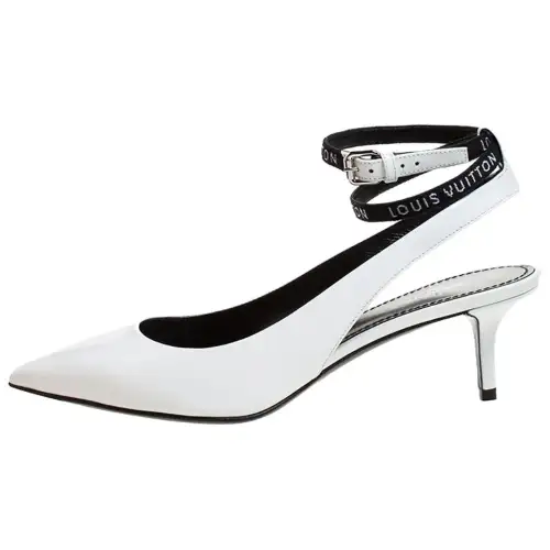 LOUIS VUITTON Call Back High Heels Women's White