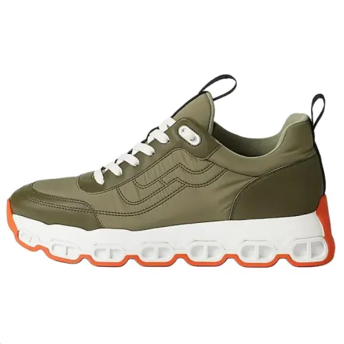 HERMES Chaine D'Ancre Low top Casual Shoes Men's Green