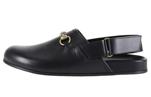 GUCCI Horsebit Leather Men's Casual Shoes Men's Black