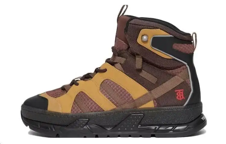 Burberry Mesh Nubuck Union Dark Tan High