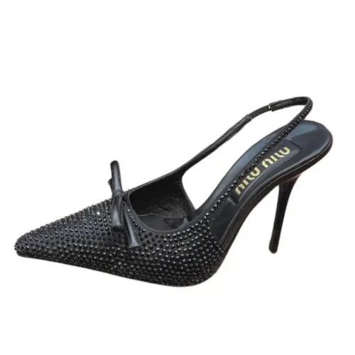 MIU MIU Slim Heel High Heels Women's Black