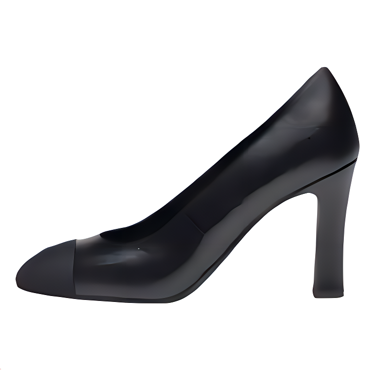 CHANEL 25P Spring Summer Slim Heel High Heels 8.8cm Women's Black