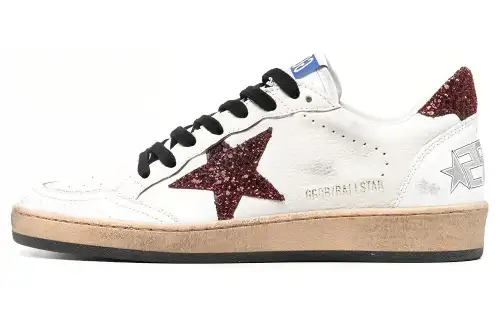 Golden Goose Women's Ball Star 'White Bordeaux'