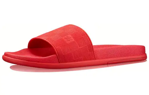 LOUIS VUITTON Waterfront Slide Slippers Men's Red