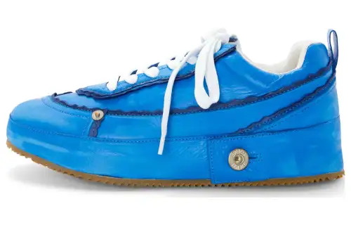 LOEWE Deconstructed Cow Leather Low top Stylish Skateboarding Shoes Men's Blue