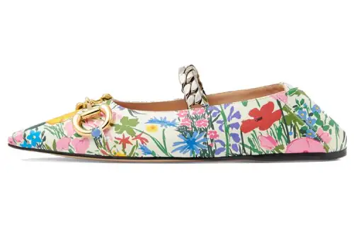 GUCCI X Ken Scott Floral Ballerina Shoes