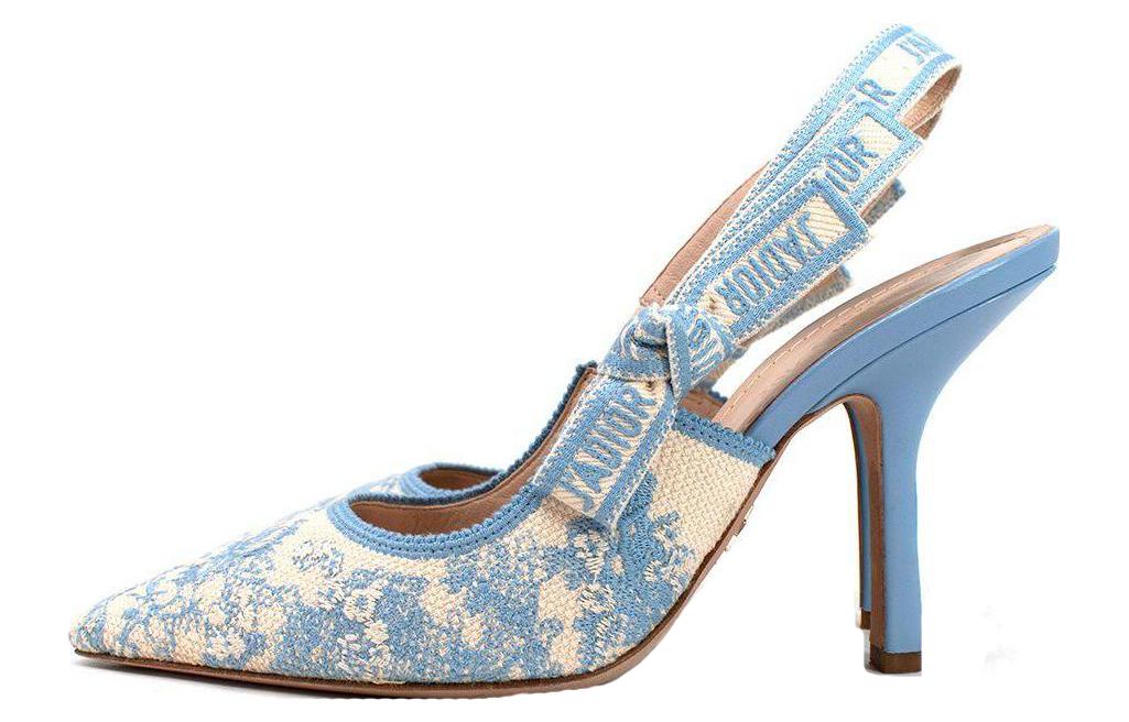 DIOR Dior J'Adior cotton slingback stiletto high heels women's blue