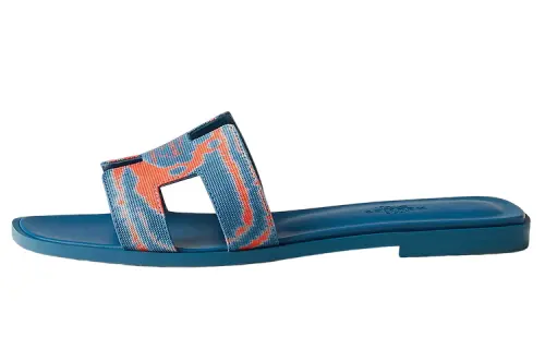 HERMES Oran Stylish Sandal Women's Blue