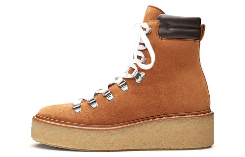 HERMES Discovery Ankle Boots Women's Camel