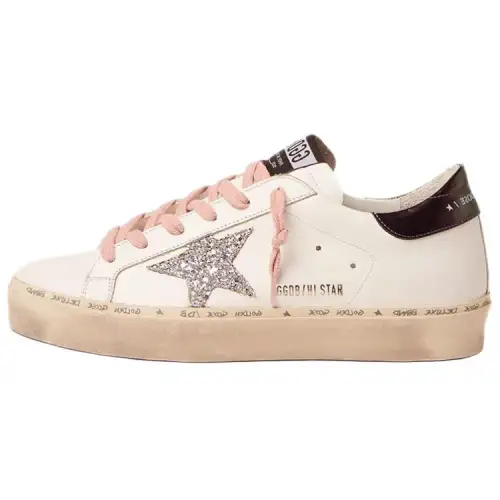 Golden Goose Hi Star Low top Skateboard Shoes Women's White