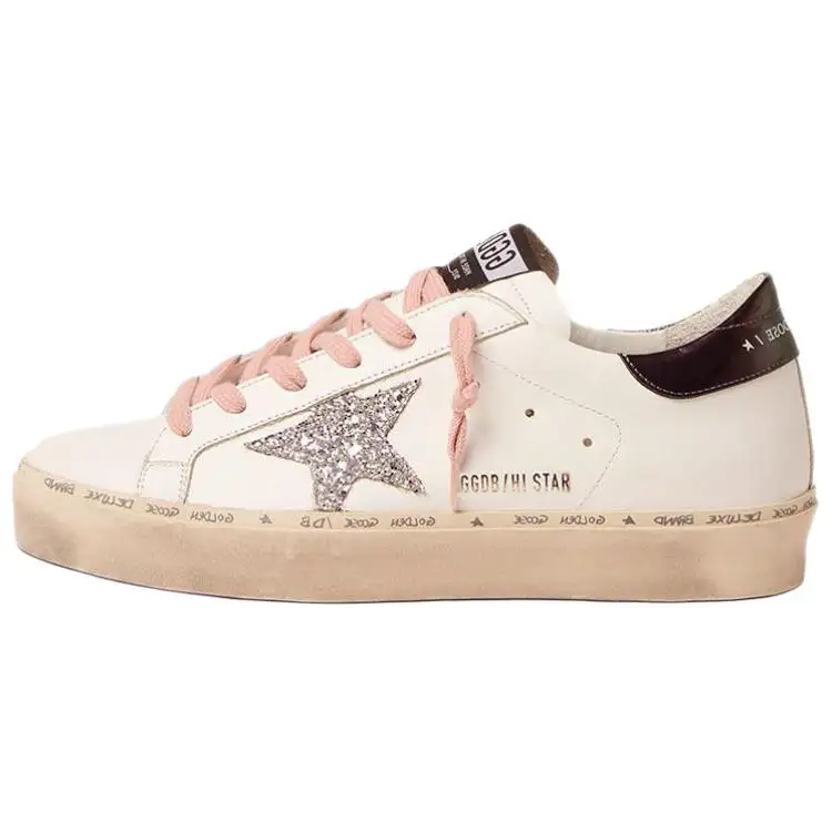 Golden Goose Hi Star Low top Skateboard Shoes Women's White