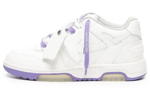 OFF WHITE Out Of Office Low Top Sneaker 'White Purple'