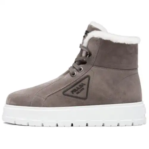 PRADA Combat Boots Women's Brown