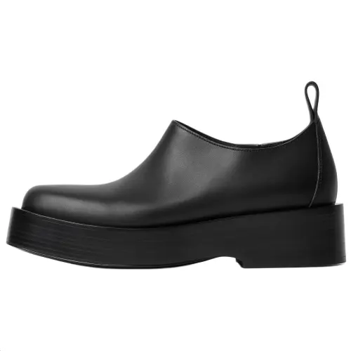 Bottega Veneta TORINO Cow Leather Casual Shoes 5CM Women's Black