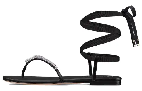 DIOR Sunset Leather Stylish Sandal Women's Black