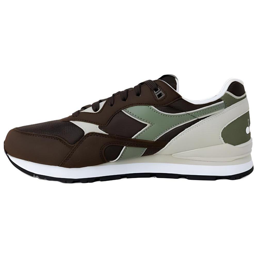 Diadora Heritage Imitation suede lace-up round toe low-cut lifestyle shoes for men brown