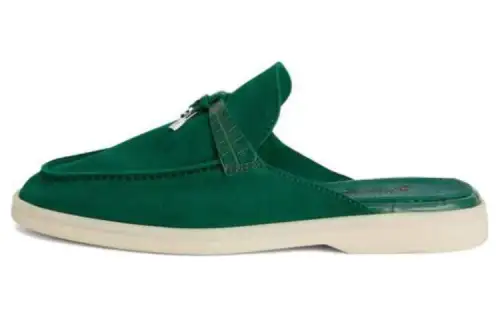 Loro Piana Closed Toe Slippers Men's Green